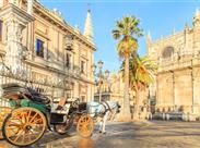 projížďka kočárem u katedrály v Seville - Andalusie - Španělsko - poznávací zájezd